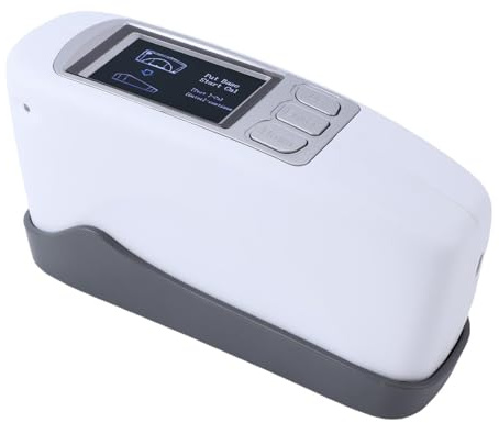 Zhjvihx Brillometro de Pantalla a Color, ángulo de Medición de 60 Grados 0 200GU con Pantalla 320x240 y Software de Control de Calidad, Medidor de Brillo de Grado de Alta Precisión para