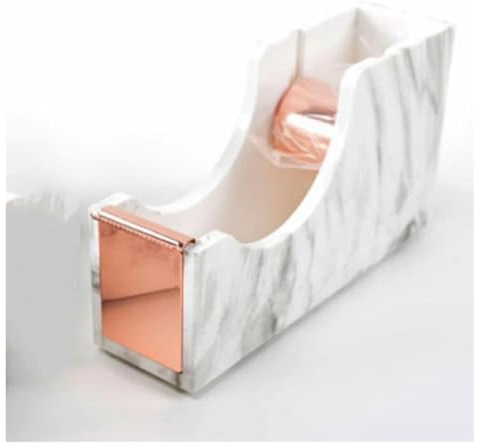 Taglierina per nastro adesivo, Dispenser di nastro adesivo magico da tavolo con taglierino - Supporto for a mani libere for riporre e tagliare facilmente