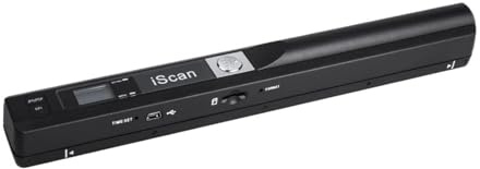 IScan01 Tragbarer A4-Dokumentenleser und -Scanner mit 900 DPI for Verträge, Bücher, Büro Business – Handscanner for JPG- PDF-Formate(6.4mm 1)
