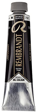 Talens Rembrandt - Excelentes colores de pintura al óleo - 40 ml - 702 Negro de lámpara