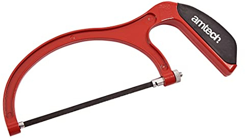 Amtech Aluminium Junior Hacksaw, 24 TPI Blade for Precise Cutting of Plastic, Metal and Wood, Lightweight Frame Ideal for Modelling and Repairs
