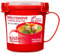 Sistema tazza per zuppa media per microonde | Contenitore per alimenti utilizzabile in microonde | 656 ml | Senza BPA | Rosso