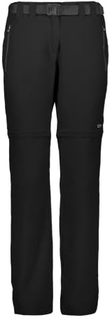 CMP Damen Zipp Off Hose, Schwarz,D42