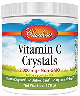 Carlson Labs Non GMO Vitamin C Crystals, 6 Ounce