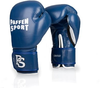 Paffen Sport Contest tävlingsboxhandskar med DBV-testmärke; blå; 12 UZ