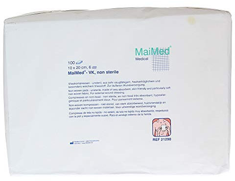 VLIESKOMPRESSEN 10x20 cm unsteril 6fach 100 St