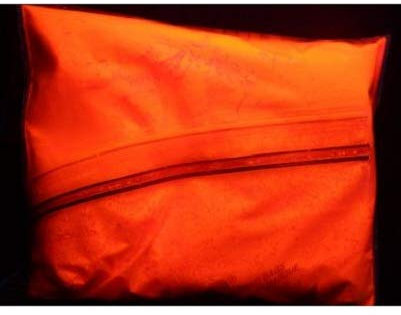 StickersLab - Pigmento additivo polvere luminescente fluorescente si illumina al buio 5 colori(di giorno colorata) - Arancio Fluo, 50 Grammi