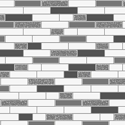 Holden Decor Wallpaper Tiling Oblong Granite Black 89191 Full Roll