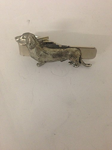 Krawattennadel, Motiv Dackel PP-D24, aus englischem Zinn, 4 cm lang, handgefertigt in Sheffield