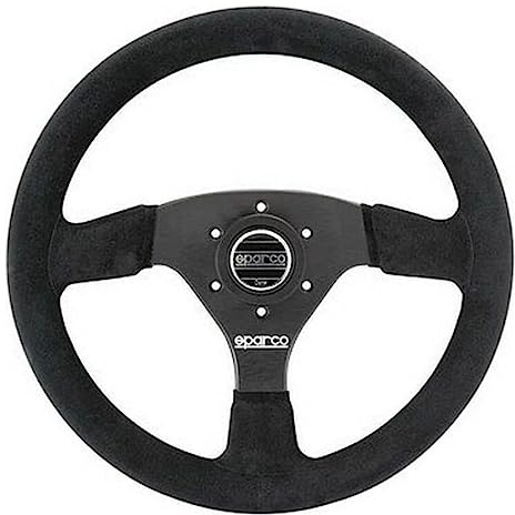 Sparco 015R323PSNR Rennlenkräder, 323 Bestritten, Durchmesser 30 mm Unique Schwartz