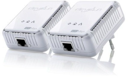 Devolo dLAN 500 AVmini Starter Kit (2x HomePlug AV-Adapter, Netzwerk aus der Steckdose) weiß