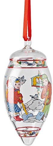 Hutschenreuther 02272-724328-49685 Glas-Zapfen 2014 Winterzeit, 8,5 cm