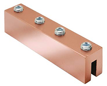 Burndy YGIBW34-400-2N Groundlink Connector, 500 kcmil Copper Conductor Range, 6 Length, 0.338 - 0.400 i-Beam Flange Thick