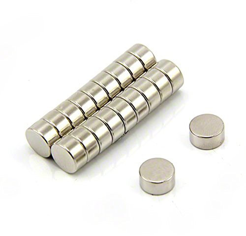 Ultra High Performance N52 Neodymium Magnet for Arts, Crafts, Model Making, DIY, Hobbies, Office, and Home - 10mm dia x 5mm thick - 3.2kg pull - Pack of 10
