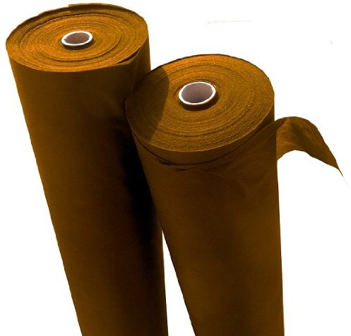 Matériau : brune avec tapis anti-mauvaises herbes en non-tissé anti-uV 60 x 1,6 m = 96 m²-poids : 50 g/m²
