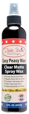 Dixie Belle Easy Peasy Spray Wax - Clear Matte Sprayable for DIY Projects - Durable Carnauba Wax for Furniture, Projects - 8 Fl Oz