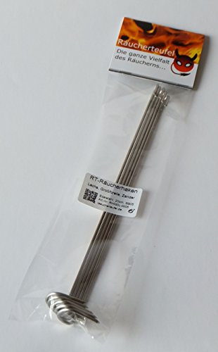 Räucherteufel Räucherhaken, Forellenräucherhaken 20cm 5 Stück