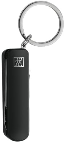 ZWILLING Maniküre Multi-Tool mit Schlüsselanhänger im Reiseformat Edelstahl, Schwarz