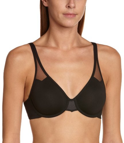 Wacoal Women's PLUME Plain Seamless Everyday Bra, Black (Noir), 36C (Manufacturer Size: 95C)