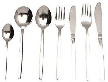 Genware 2000-3 Millenium 18/0 Stainless Steel Tablespoon, 205 mm Length, Pack of 12