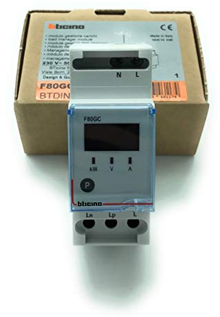 BTicino F80GC Serie BTDIN Modulo Gestione Carichi Prioritari, Grigio