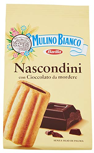 Mulino Bianco Biscotti Frollini Nascondini, Colazione Ricca di Gusto senza Olio di Palma, 330g