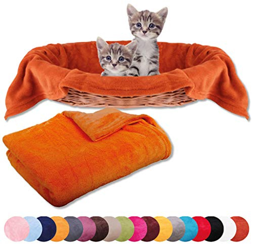 Bestlivings Haustierdecke Katzendecke Kuscheldecke Tierdecke, angenehm und super weich in vielen erhältlich (70x100 cm/blau - königsblau)