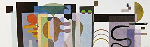 1art1 Wassily Kandinsky Zwei Grüne Punkte, 1935, 1-Teilig Selbstklebende Fototapete Poster-Tapete 240x75 cm