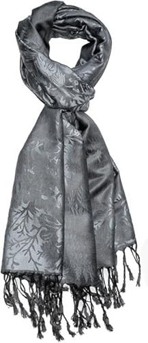 Lorenzo Cana Designer Herrenschal hochwertiger Markenschal blaues floral gewebtes Blumenmuster Damast Webart 70 cm x 180 cm Modal Schaltuch Schal Tuch 9323611