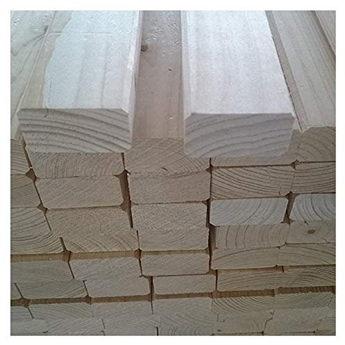 TUGA - Holztech Naturbelassenes Holz 10 Stück B/C - Holz 24mm x 44mm x 1950mm Leisten gehobelt Basteln Zaun Unterkonstruktion Sterne Weihnachtsbaum