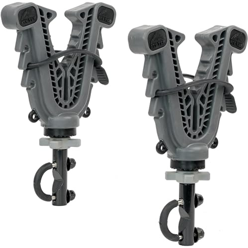 ATV Tek V-Fit Grip Handlebar Rack - Single | Set of 2 Universal Handlebar Mount ATV Gun Holder with 360° Rotation, Tool-Free Adjustment & ShockTek Vibration Protection