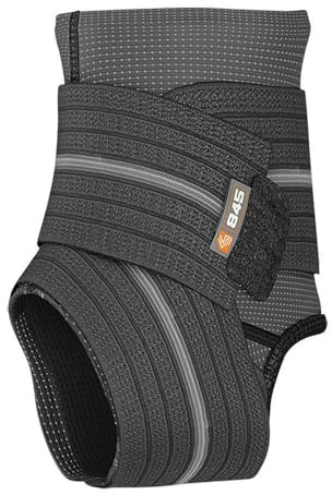 Shock Doctor Ankle Sleeve with Compression Wrap Support (Black, Small)