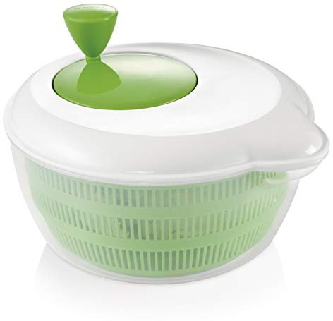 Tescoma 643590 Centrifuga per Insalata Handy, bianco / verde