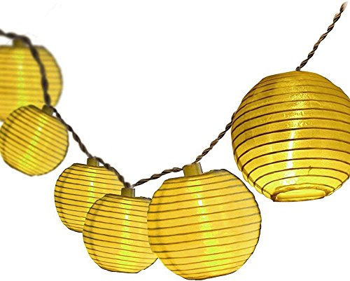 Dailyart 8M 40er LED Upgrade Solar Lichterkette Aussen IP65 Wasserdicht Lampion/Laternen 8 Modi 800mAh Solar Lichterkette Auße Beleuchtung für Garten, Terrasse, Hof, Haus Weihnachten Deko (Warmweiß)