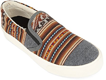 Inkkas - London Sky Slip On Canvas Sneaker - Handcrafted Artisan Women's & Men's Casual Shoes (numeric_9)