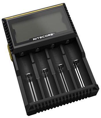 Nitecore D4 Chargeur de batterie Noir/Jaune