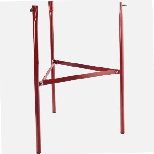 VAELLO Trépied Tripatte pour Réchaud Robuste Fer Ø25 mm 1.5 mm Rouge | Installation facile, usage extérieur et cuisine, fer rouge, Ø25 mm x 1.5 mm, hauteur 70 cm, réchaud gaz paella