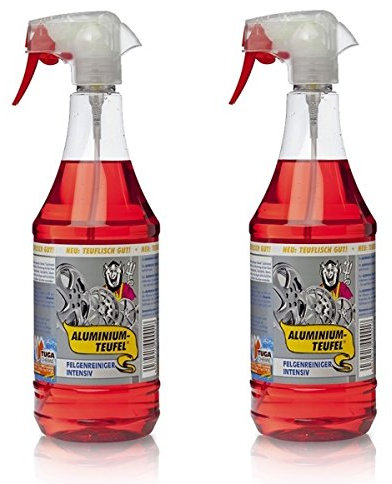 2 Stück Aluminium Teufel je 1 Liter Felgenreiniger Felgenpflege Alufelgen Reiniger