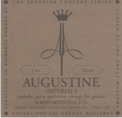Augustine Imperial Black Crystal Nylon Guitar Strings - Low Tension - 1 Set