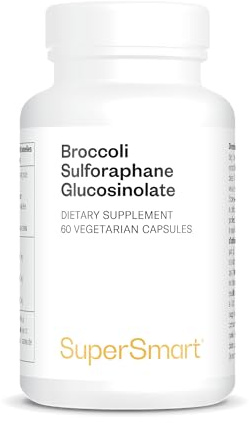 Broccoli Sulforaphane Glucosinolate - Favorise la Santé Digestive - Détoxifiant - Extrait de Brocoli Standardisé à 10% de Sulforaphane Glucosinolate - Vegan - Sans Gluten - Supersmart