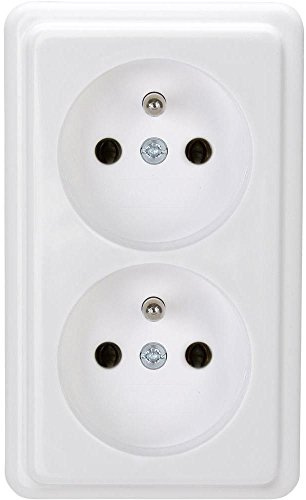 Kopp Combination Socket/Switch White Arcti 109002004