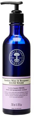 Neal’s Yard Remedies Garden Mint & Bergamot Hand Wash – Pump | Organic Hand Wash with Organic Garden Mint and Bergamot Essential Oils | Vegan Hand Wash Made with Organic Ingredients | 200ml