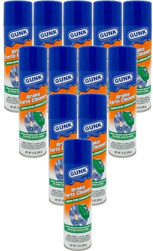 GUNK M705-12PK Non-Chlorinated Brake Cleaner - 14 oz., (Case of 12)