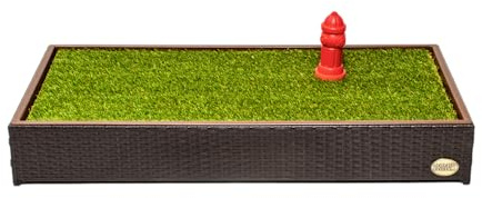 Porch Potty Artificial Grass Potty Pads Without Sprinklers - Standard Size 26x50x7 Reusable Potty Training Pad - Washable Pee Pad for Dogs - Instant Drainage - Quick Absorb - 4x2 Feet Grass Area