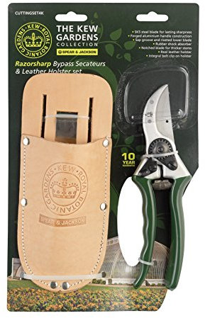Spear & Jackson Kew Bypass Secateurs & Leather Holster set