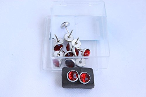 Telliswelt 15 Qualitäts Ziernägel Polsternägel Nagel - Made in Germany- 11mm Rubinrot