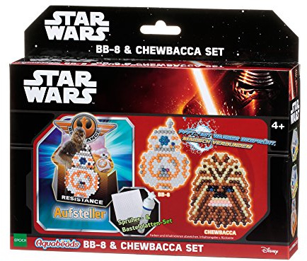 Aquabeads 30149 Star Wars BB 8 und Chewbacca Bastelset, 21,2 x 18,2 x 5 cm