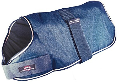 Outhwaite Padded Dog Coat, 14-inch, Navy Blue