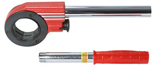 Rothenberger Industrial Gewindeschneidkluppenknarre 1/4 - 1.1/4 - Ratschenarm mit 8-Kant-Direktaufnahme für Gewindeschneidköpfe - Ergonomischer Hebel & Umschaltfunktion