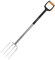 Fiskars Fourche à bêcher pour sol dur et caillouteux, 4 dents, Longueur: 120 cm, Dents en Acier/Poignée en plastique renforcé de fibre de verre, Noir/Orange, Xact, Taille: L, 1003685